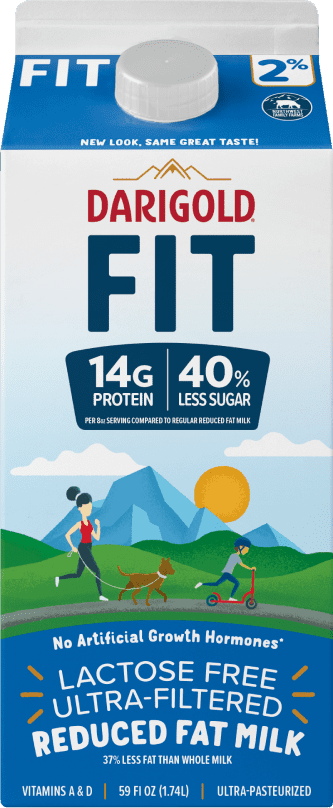 Darigold FIT 2% reduced fat milk carton