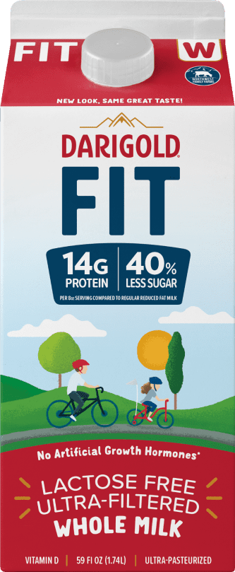 Darigold FIT whole milk carton